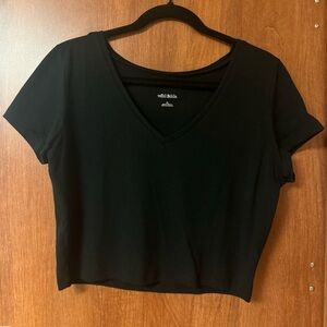 Black Wildfable Croptop